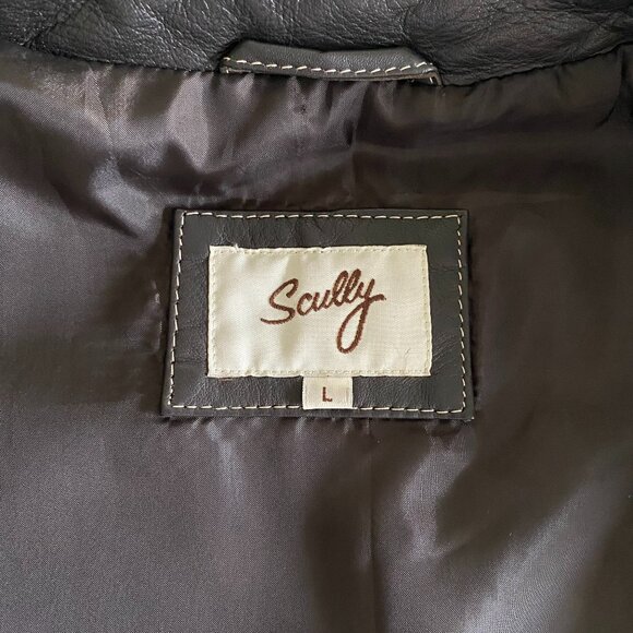Scully Leather Dark Brown Western Style Blazer Jacket L - Picture 8 of 14